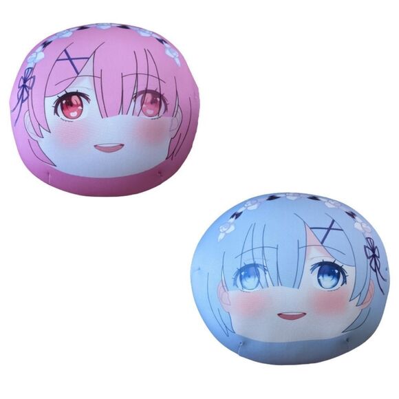 Other - Re:Zero Rem and Ram Double Sided Lightweight Beaded Pillow Cushion NWOT